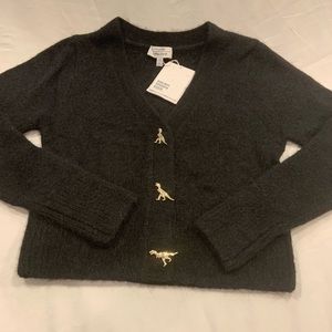& Other Stories Dinosaur Button Cardigan Sweater